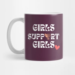 Girls support Girls - International Woman's Day Mug